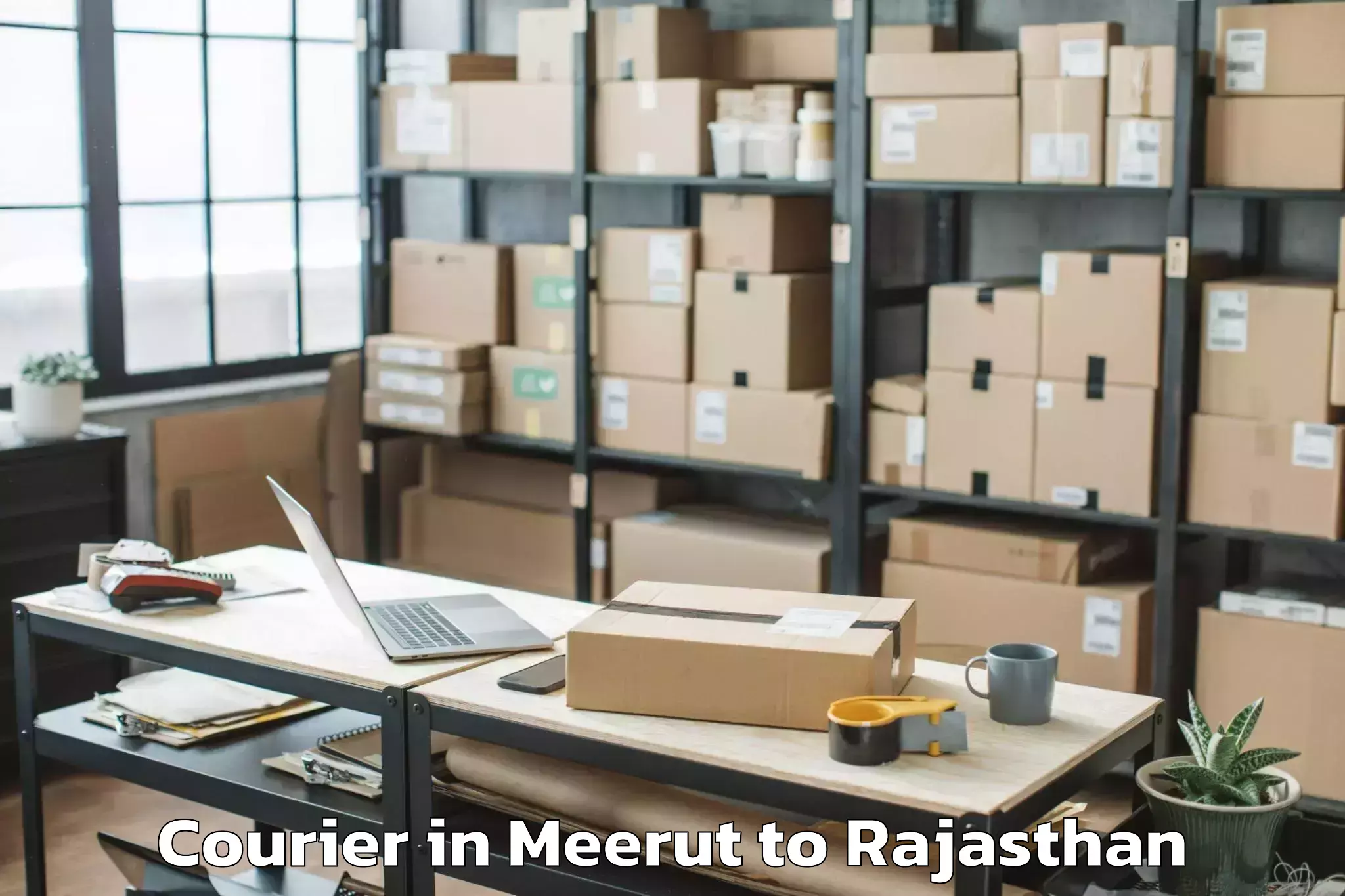 Leading Meerut to Ringas Courier Provider